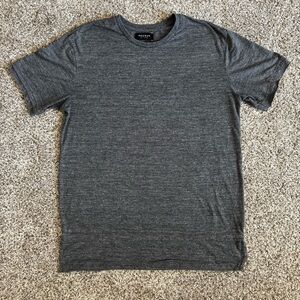 Pacsun Heathered Gray Longer Fit Double Layer Longer Look Tee Men's XL Surf